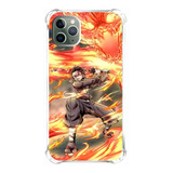 Capinha De Celular Compativel Demon Slayer Tanjiro Flame