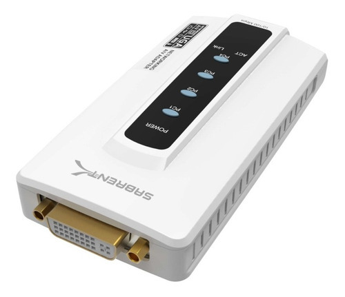 Adaptador Convertidor Red Ethernet A Usb/dvi/hdmi Sabrent Color Blanco