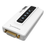 Adaptador Convertidor Red Ethernet A Usb/dvi/hdmi Sabrent Color Blanco