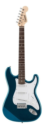 Guitarra Eléctrica Leonard Le362 Stratocaster De Aliso Metallic Blue Con Diapasón De Palo De Rosa