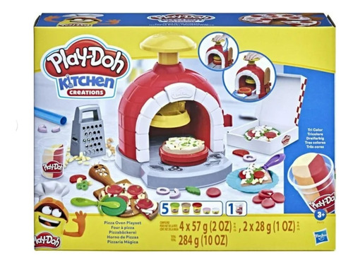 Play-doh Kitchen Creations Horno De Pizzas Set C/25 Pzas *sk