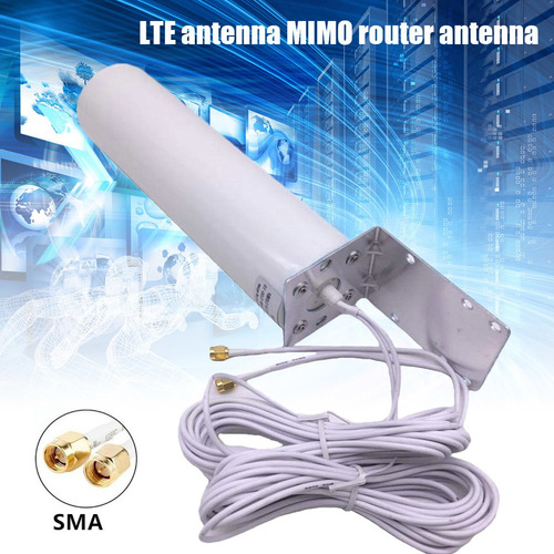 Router Antena Duals Sma Macho 4g Montaje En Pared Amplificad