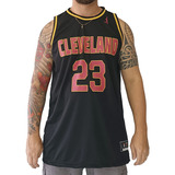 Regata Basquete Plus Size M10 Slam Cleveland 23 Preto