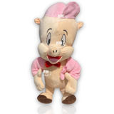 Peluche Juguete Puerco Porky Pig Cerdito Animado 51cm 