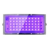 Reflector Led 50w Luz Negra Ultravioleta Efectos Neon 2 Pz