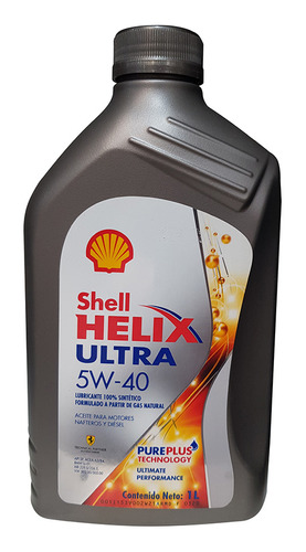 Aceite Shell Helix Ultra 5w40 X 1 Litro 100% Sintético