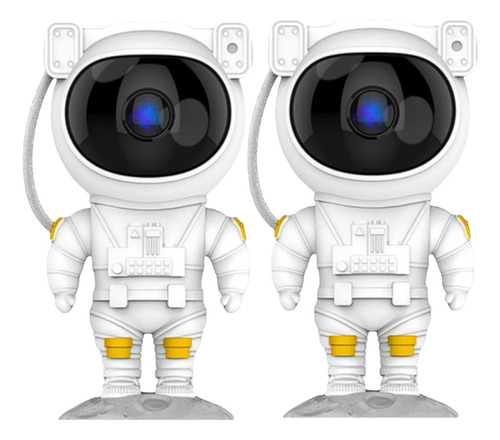 Kit 2 Projetor Astronauta Led Holográfico Moderno Lindo 
