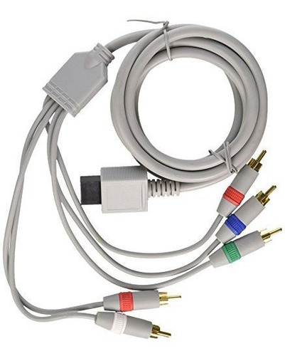 Wii Con Punta De Oro Cable De Componentes.