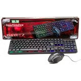 Kit Teclado Mouse Gamer Retroiluminado Membrana