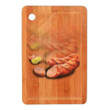 Tabua Corte Carne Madeira Bambu Churrasco Cozinha Mor 20x30