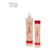 Kit Queratina Shampoo 1 L + Condicionador 300 Ml - Vitiss