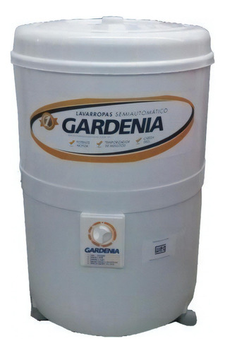 Lavarropas Redondo Plastico Gardenia 5 Kilos Color Blanco