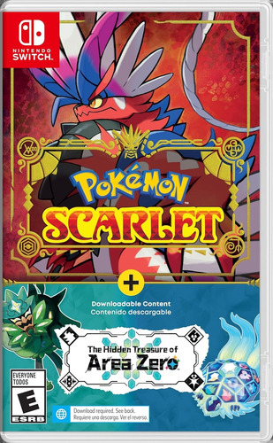 Pokemon Scarlet + The Hidden Treasure Area Zero Switch Nuevo