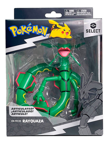 Pokémon Boneco Super Articulada De 15 Cm Do Rayquaza