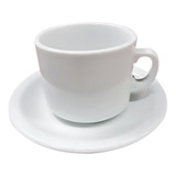 Taza Desayuno Cafe Con Leche + Plato Porcelana Tsuji 450