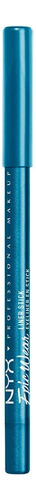 Delineador De Ojos Nyx Professional Epic Wear Liner Sticks Color Turquoise Efecto Mate