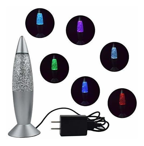 Lámpara Led Lava Glitter Vintage 7.28'' - Rocket.