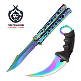 Kit C/butterfly + Karambit Cs Go Multi Color Afiadas Tático 