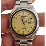 Relógio Seiko 5  7009-3040 Amarelo Funcionando Perfeitamente