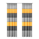 Cortinas Dublin 2 Paneles De 1.30 X 2.20 Amarillo Gris