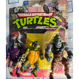 Tortugas Ninja Vintage 1988 Rocksteady Ten Back Cabeza Suave