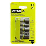 Set 6x Puntas Magnéticas Dados Ryobi Para Taladro Impacto