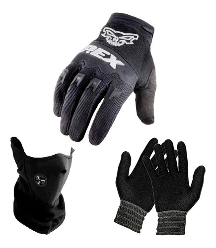 Guantes Motocross Enduro Pex Mascara Guantes Primera Piel 