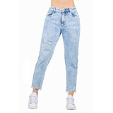 Mom Jeans Colombiano Levantacola Tiro Alto -  Yd0029-01