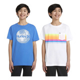 Set Playera Hurley Niño Original Manga Corta 2 Pack