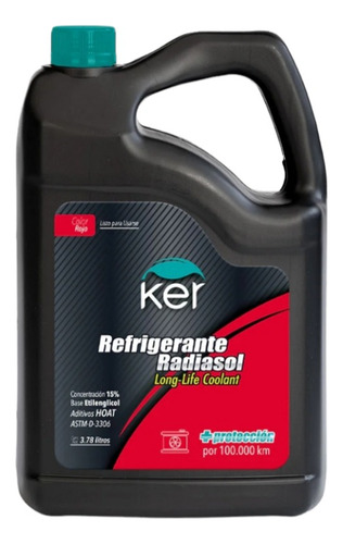 Radiasol- Liquido Refrigerante De Motor Rojo-galón 