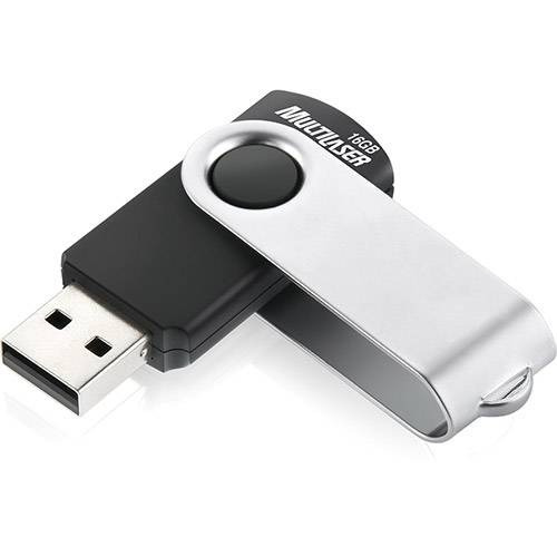 Pen Drive 16gb Multilaser Twist Original Lacrado Com Nota