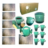 Set Desayuno Taza Caja Artesanal Kit Regalo Cerámica Kvjp059