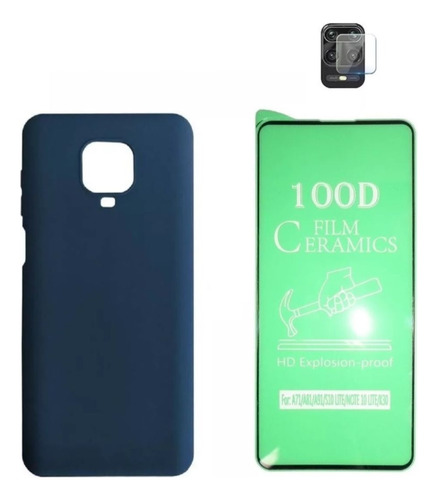 Estuche Para Redmi Note 9/s/p+vidrio Cerámico+vidrio Cámara 