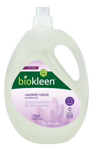 Biokleen Detergente Natural Para Ropa, 300 Cargas He, Liquid