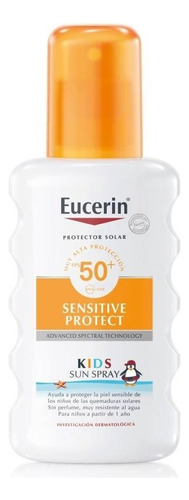 Eucerin Sun Sensitive Protect Protector Solar En Spray Kids Fps 50 X 200 Ml