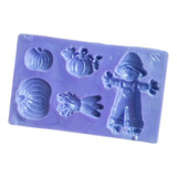 *mini Molde Tipo Silicon Halloween Modelo 3 Cupcake Fondant