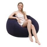 Sillón Inflable Silla De Redondo Puff Adulto Cómodo Sofá