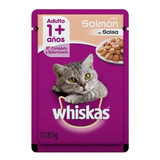 Whiskas Alimento Húmedo Gato Adulto Salmon Sobre 12un