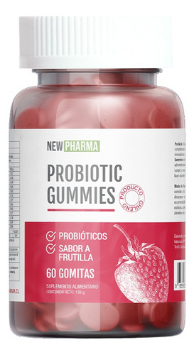 Probióticos - Sistema Inmune  60 Gomitas. Agronewen. Sabor Frutilla