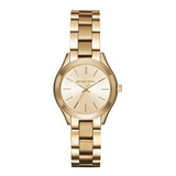 Reloj Michael Kors Mini Slim Runway Gold-tone Para Mujer