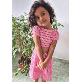 Saia De Croche Infantil Saia De Criança Blusa Pra Criança 