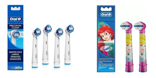 Refil Escova Dental Eletrica Precision Clean + Princesas    