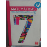 Matematicas Proyecto Se 7 De Sm Original Usado