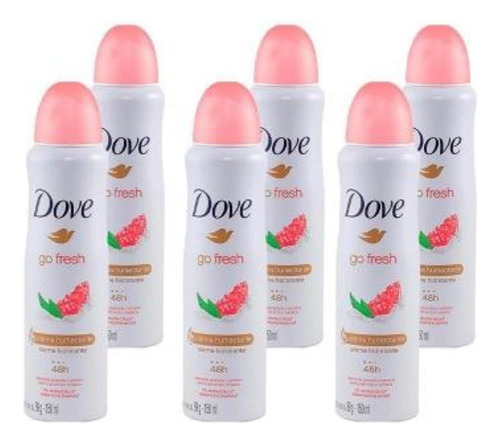 Kit 06 Desodorante Dove Antitranspirante Aero Original 150ml