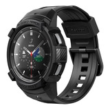 Case + Pulseira Spigen Rugged Pro Para Galaxy Watch4 De 46mm