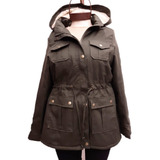  Campera Mujer Parka Con Corderito Hasta Talles Grandes