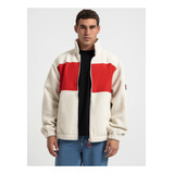 Chaqueta Relax Polar Hombre Tommy Jeans Beige