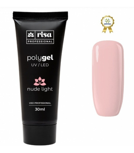 Risa Polygel Alongamento De Unhas - Nude Light - 30g