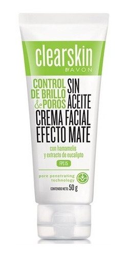 Clearskin Crema Facial Efecto Mate Sin Aceite, Brillo,poros