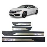 Estribos Iluminados Led Blanco Honda Civic 2016 2017 2018